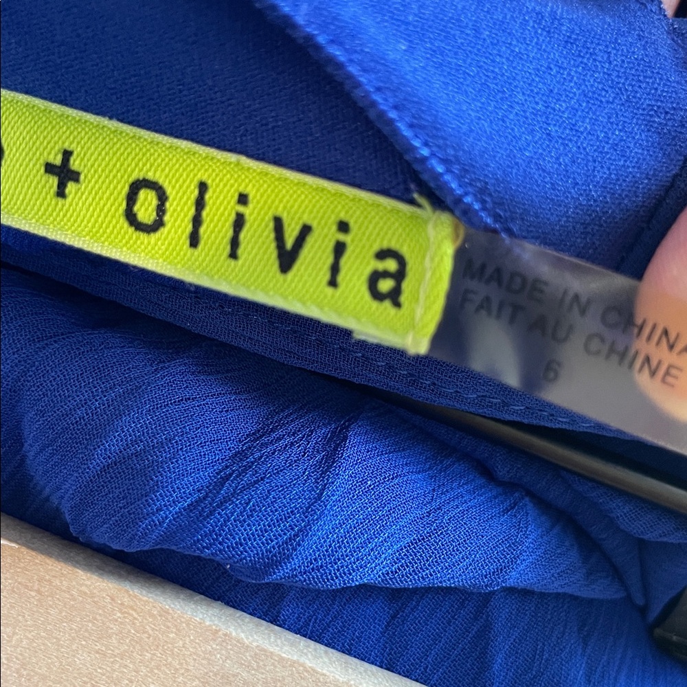 Alice + Olivia Royal Blue Pleated Maxi Skirt - Picture 8 of 8